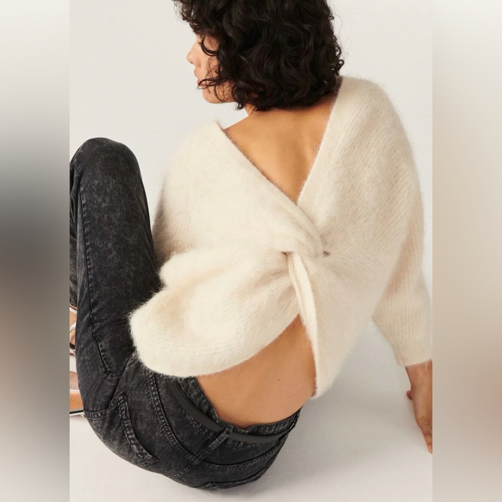 ba&sh Ecru Fill Sweater